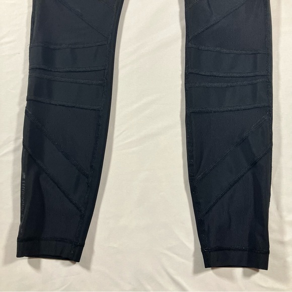 Lululemon Wunder Under Pant Hi-Rise Tech Mesh Black sz 2 - Picture 6 of 9
